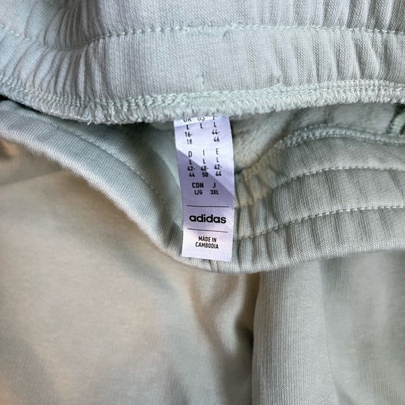 Adidas Mint Green Sweatpants with White Stripes - Picture 3 of 5